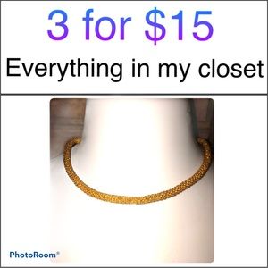 MUST BUNDLE 19" Gold Seed Bead Necklace